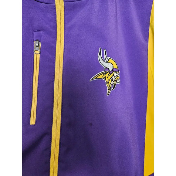 Minnesota Vikings NFL Apparel Large Full Zip Fleece Lined Jacket XL - Picture 3 of 12